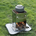 Stainless Steel Bbq Stove Square Shape Camping Utensils